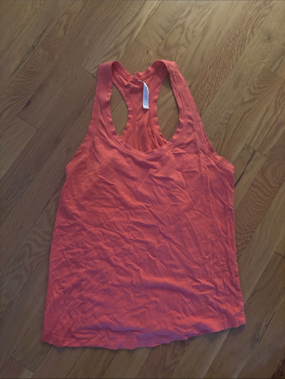 Fabletics Orange Racerback Tank Top